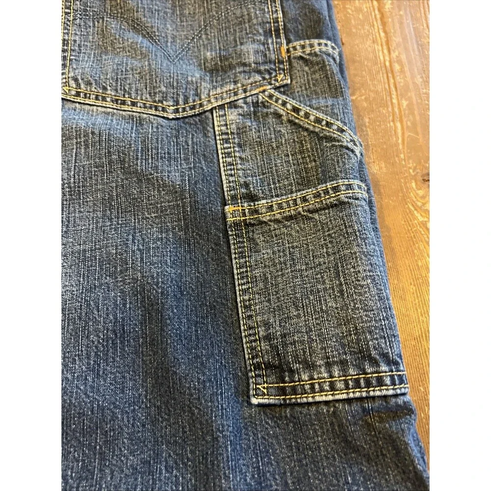 Vintage Levis Jeans Mens 36x32 Carpenter Loose Straight Blue Y2K Baggy Workwear
